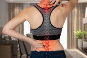 Human Vertebrae, Neckache, Pain, Women, Rear View